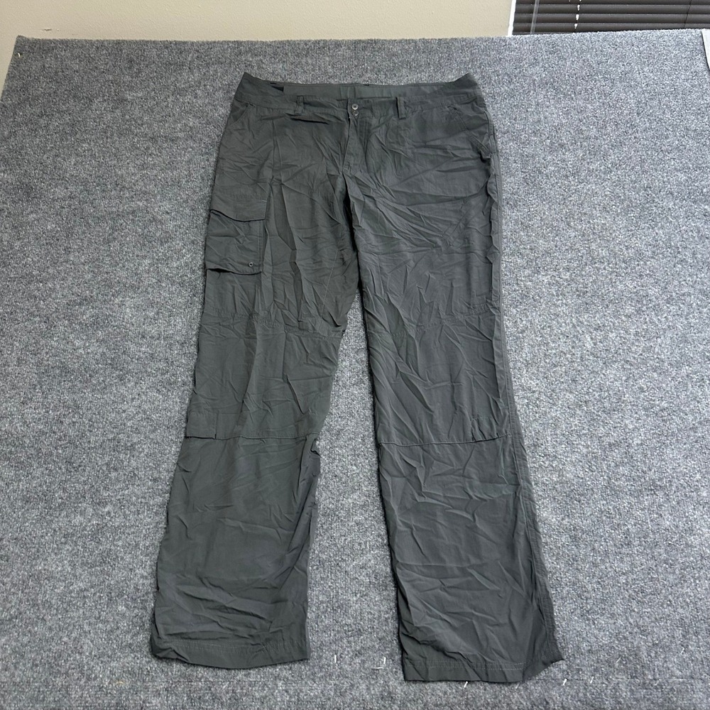 Columbia Pants Womens Size 14 Gray Nylon Cargo Hiking Outdoor Regular Fit